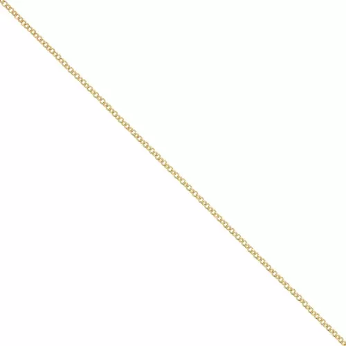 Cadena eslabon jaseron 1.9 mm Dorado con oro fino x 1m