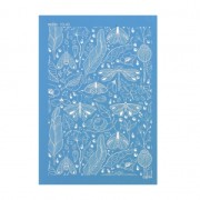 Silk Screen Moiko para arcilla polimérica 74x105 mm - Libélulas 10.43