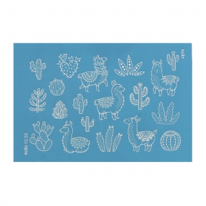 Silk Screen Moiko para arcilla polimérica 74x105 mm - Sud Americano 10.50