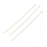 Bastón cabeza de alfiler 50x1.5x0.5 mm Gold filled x10|raw }}