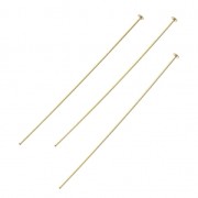 Bastón cabeza de alfiler 38x1.5x0.5 mm Gold filled x10|raw }}