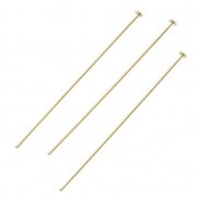 Bastón cabeza de alfiler 38x1.8x0.65 mm Gold filled x10|raw }}