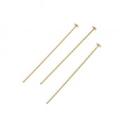 Bastón cabeza de alfiler 25x1.8x0.65 mm Gold filled x10|raw }}