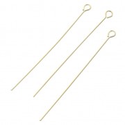 Bastón cabeza de alfiler 40x0.5mm Gold filled x10|raw }}