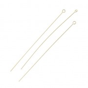 Bastón cabeza de alfiler 53x0.4mm Gold filled x10|raw }}