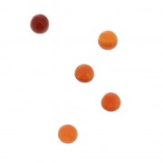 Cabuchones redondos para pegar o para engastar 3 mm Cornaline tintada x5|raw }}