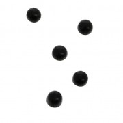 Cabuchones redondos para pegar o para engastar 3 mm Black Onyx x5|raw }}