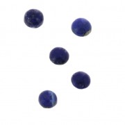 Cabuchones redondos para pegar o para engastar 4 mm Lapis lazuli x5|raw }}