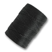 Hilo C-Lon Beading Cord 0,50 mm Black x84m