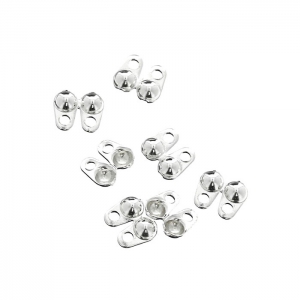 Terminales para cadena bolas 1.5 à 1.8 mm de Plata 925 x10