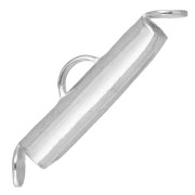 Tapa para tejer con cuentas Rocalla y Delica Miyuki de 18 mm - Plata 925 x1