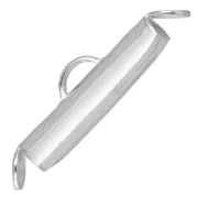 Tapa para tejer con cuentas Rocalla y Delica Miyuki de 18 mm - Plata 925 x1