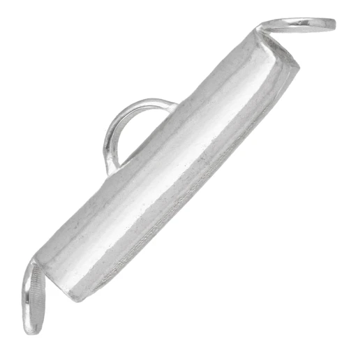 Tapa para tejer con cuentas Rocalla y Delica Miyuki de 18 mm - Plata 925 x1