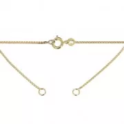 Collar gargantilla cadena venitienne 1 mm Chapado de Oro 3 micras x40 cm