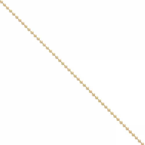 Cadena con bolas eslabón 1.5 mm Chapado de Oro 3 micras x50 cm