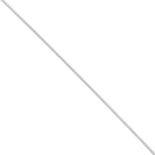 Cadena malla serpentina 1 mm de Plata 925 x50 cm