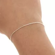 Cadena malla serpentina 1 mm de Plata 925 x50 cm