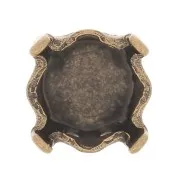 Engaste PureCrystal 1088/1122 Rivoli redondo 6 mm Bronce