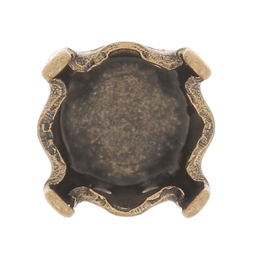 Engaste PureCrystal 1088/1122 Rivoli redondo 6 mm Bronce