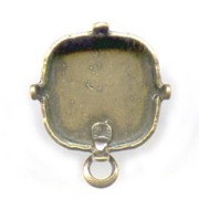 pendientes con trasera soporte cabuchón 4470 12 mm bronce x2