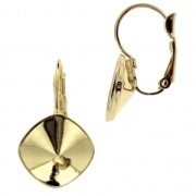 Ganchos de pendientes 4470 12 mm dorado x2