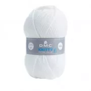 DMC Lana Knitty 6 - Blanco (n°961) x 137m