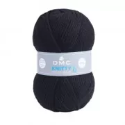 DMC Lana Knitty 6 - Negro (n°965) x 137m