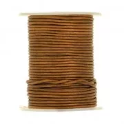 Cordon cuir 1,5 mm Bronze Métallisé x 25 m
