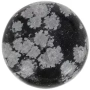 Cabuchón redondo 20 mm Obsidiana Moteada