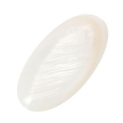 Tejos ovalados de nácar irisado 30x10 mm Natural x6|raw }}