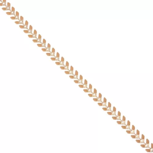Cadena en espiga de resina epoxi 6,3 mm mostaza Dorado x 20cm