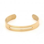 Pulsera especial tejido de cuentas Miyuki 10x150 mm de Acero inox dorado x1|raw }}