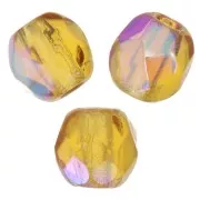 Topaz - Facetadas 3 mm Topaz AB x50 Facetadas 3 mm Topaz AB x50