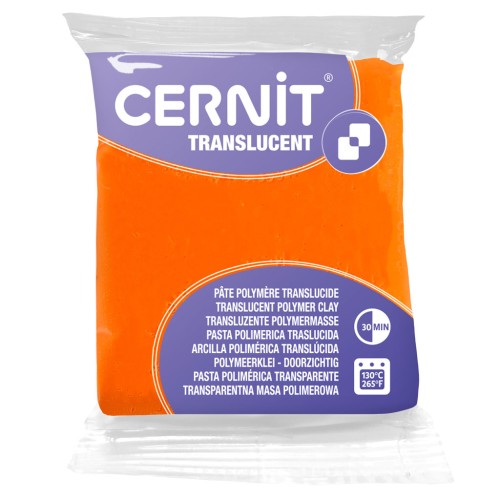 Arcilla Cernit Translucent 56gr Naranja (n°752)