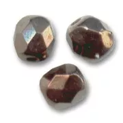 Facetadas 3 mm Jet Bronze x50