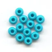 Cuentas de Rocalla Preciosa 6/0, 4 mm - Turquesa, 20 g