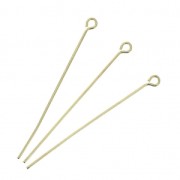 Clavos cabeza redonda 41x0,7 mm - Dorados 3 micras x6|raw }}