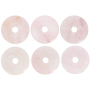 Donuts 30 mm Cuarzo Rosa x1