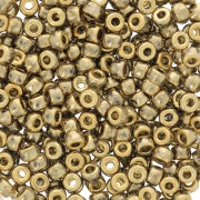 Cuentas de Rocalla Matubo 8/0, 3,15 mm - Full Dorado x 10 g