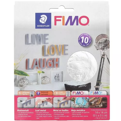 Hojas metálicas Easy Metal 140x140 mm Plata x10