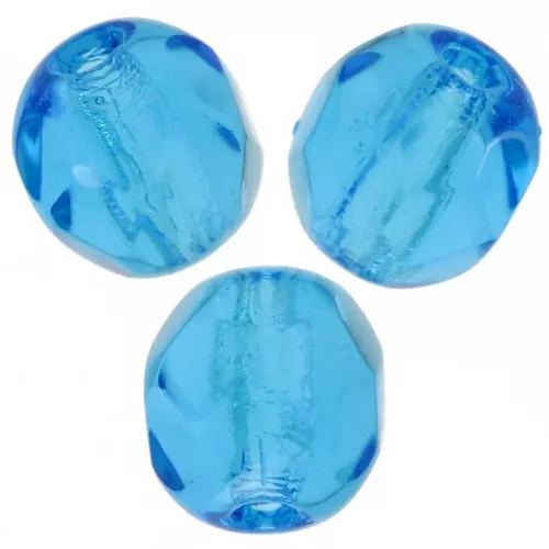 Facetadas 6 mm Aquamarina x25