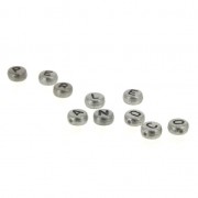 Surtido de cuentas alfabeto plástico metalizado x27 gr