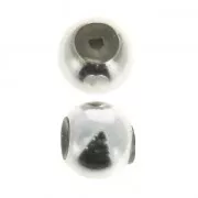 Stopper Bead 8 mm con agujero de 2 mm en Plata 925 x1