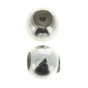 Stopper Bead 8 mm con agujero de 2 mm en Plata 925 x1
