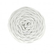 Bobina cordón de algodón para macramé Cotton Air 5 mm Blanco x 50m