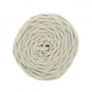 Crema - Bobina cordón de algodón para macramé Cotton Air 5 mm Crudo x 50m Bobina cordón de algodón para macramé Cotton Air 5 mm Crudo x 50m