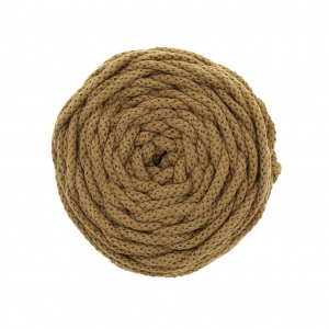 Bobina de cordón de algodón para macramé Cotton Air 5 mm - Arena oscuro x50m