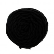 Bobina cordón de algodón para macramé Cotton Air 5 mm Negro x 50m