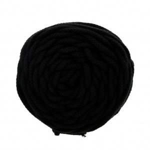 Bobina cordón de algodón para macramé Cotton Air 5 mm Negro x 50m