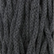 Bobina cordón de algodón para macramé Cotton Air 5 mm Gris Oscuro x 50m